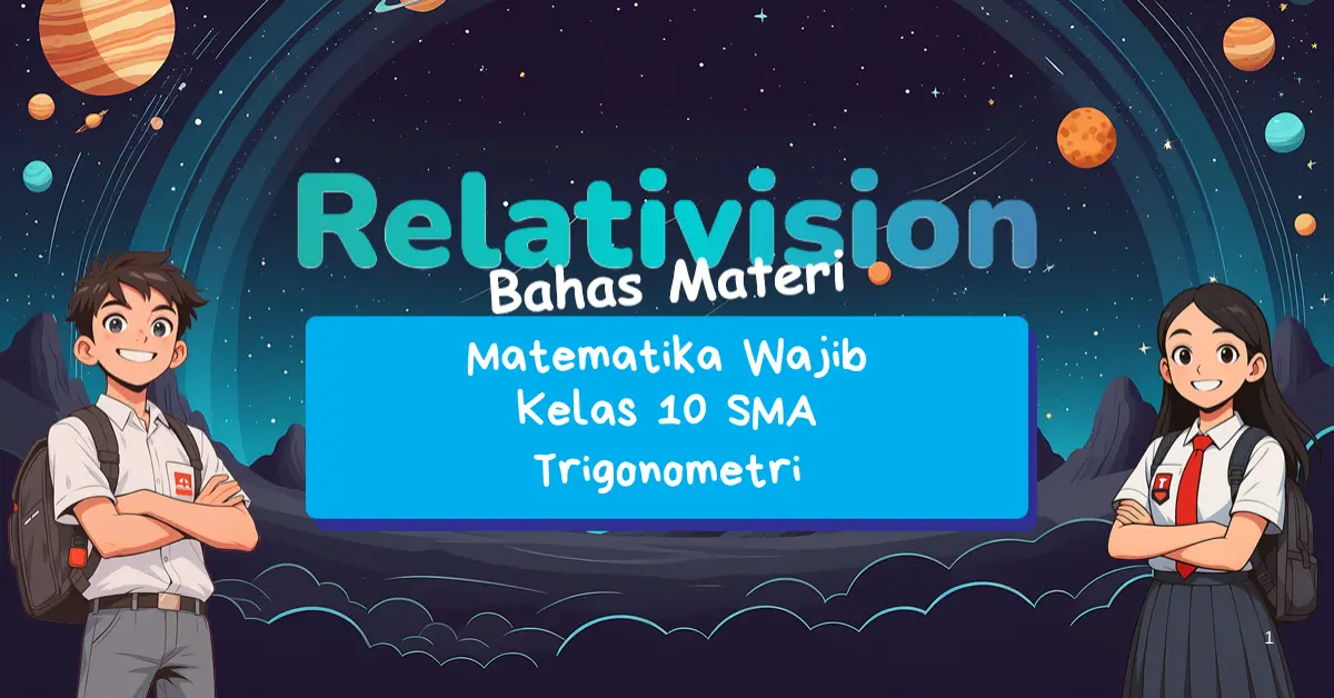 Trigonometri Materi Matematika Wajib Kelas 10 SMA